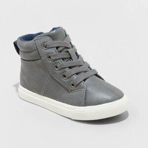 01 - BC - Shoes - Boys' Mateo High Top Sneakers - Cat & Jack™ Charcoal